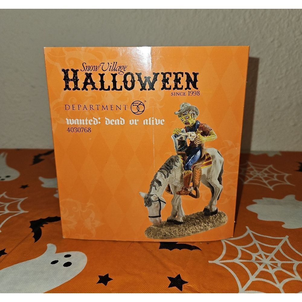 Department 56 Halloween Minature Skeleton Rider Figurine - Picture 1 of 6